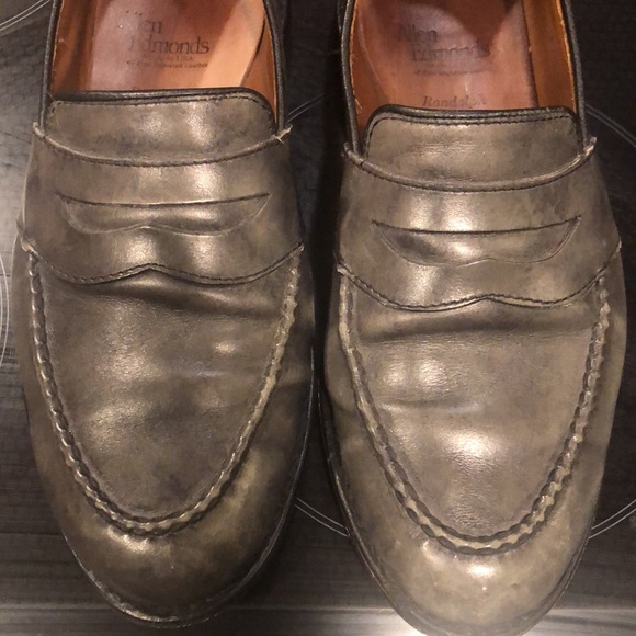 🍁👞GRAY ALLEN EDMONDS SHOES - MENS 7.5 EEE👞🍁 - Picture 9 of 11